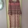 Zara Bloggers Insta Famous Pink Geometric Print Long Dress  Size XL UK 14 Image 10