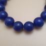 Top Quality Lapis Lazuli Bracelet Polished 11mm Gemstone Bead Image 2