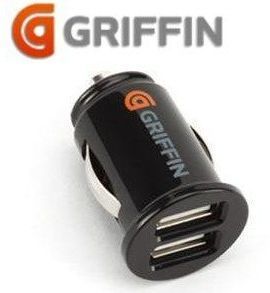 Griffin PowerJolt Micro Dual ipod iphone 4s 4 i pod ipad phone 2 Car USB charg