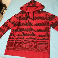 marcus red black large medium hoodie