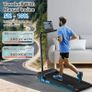 Under Desk Walking Pad with Foldable Handrail for Home/Office Workout Jogging Machine with Remote Control and App Image 2