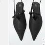 COS Runway Style: Satin Bow Slingbacks | Size 42 | Sold Out Everywhere Image 2