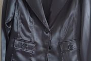 Satin look black blazer size 6 8 10 12 14