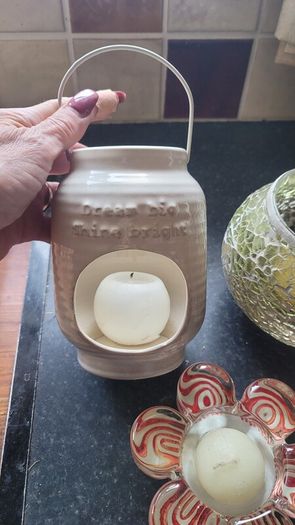 Assorted Candles and Holders x3 Pieces