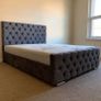 king size Bumber Style Bed frame with Mattress Image 2