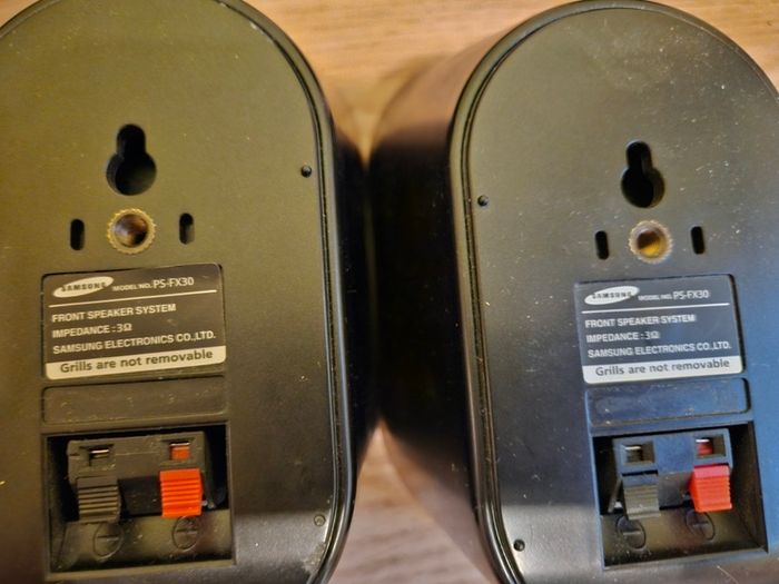 Samsung surround speakers.