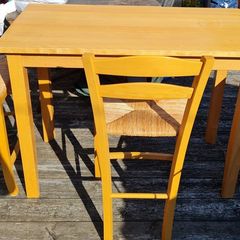 Free Beechwood Bar Table + 3 Half Price Chairs