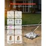 24" Pressure Washer Surface Cleaner, Stainless Steel Pressure Washer Attachments with 4 Wheels, 4000 Max PSI, 3/8 Quick Connector, 2 Spray Nozzles Image 6