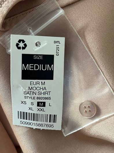 New Mocha Satin Shirt