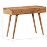 Desk 100x51x76 cm Solid Acacia Wood Image 8