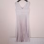 Karen Millen Off White Beige Satin Pleated Sleeveless Midi Dress 14UK/42EU Image 9
