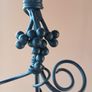 Heavy Duty Vintage Wrought Iron Six Bottle Wall Hanging Wine Rack Image 4
