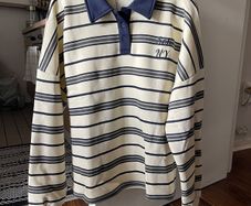 Women Top Striped Polo Size M (I Saw It First)