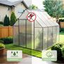 14 Pcs Polycarbonate Greenhouse Panels, 4mm | 10.25m | Double Wall Panels |121x60.5cm | Twin-Wall Panels, Polycarbonate Sheet for All Weather Outdoor Garden and Greenhouse Covering Image 6