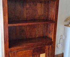 mango wood bookcase