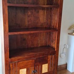 mango wood bookcase