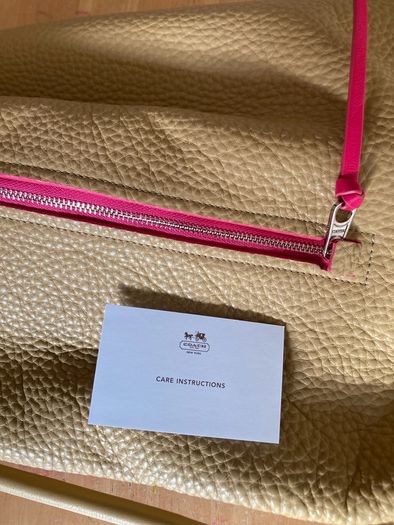 Coach leather hobo bag