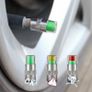 4x Cars Tire Air Pressure Monitor Alert 4Pcs/set Indicator Tire Valve Cap Gauge Car Accessories Car Van Tyre Pressure Gauge Caps Image 2