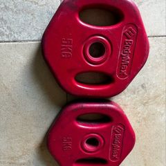 BodyMax standard 1" weights plates. Rubber