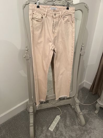 Cream / Beige Jeans size 14