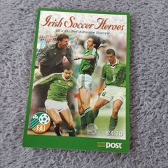 Irish Soccer Heroes self adhesive stamp booklet