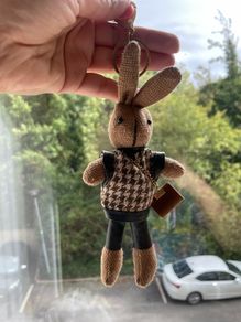 Stylish bunny keychain