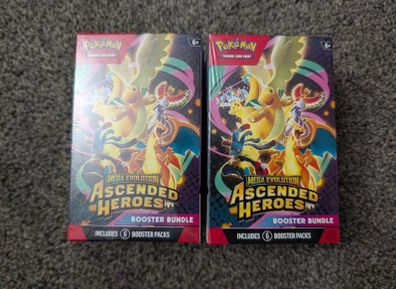 2x Pokemon Ascended Heroes Booster Bundles SEALED