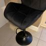 Black Velvet Bar Stools Brand New Image 4