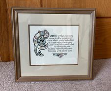 Vintage Framed Irish Welcoming Prayer Print