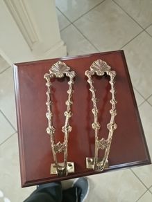 curtain tie backs metal