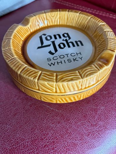 Vintage Long John Ceramic Ashtray