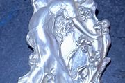 Large Art Nouveau sterling silver brooch