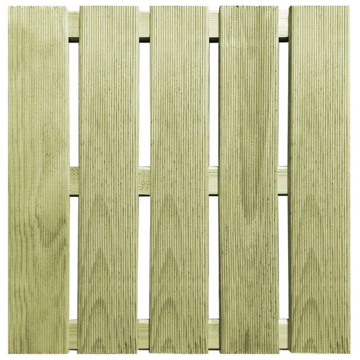 30 pcs Decking Tiles 50x50 cm Wood Green