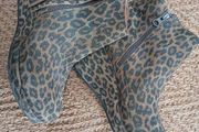 Genuine Leather Leopard Boots
