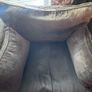 Couch- large navy armchair and matching 3 seater couch Image 2