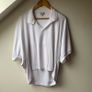 COS Milano-Knit Open Collar Polo Shirt White Size M Fits up to XL Perfect Condition Image 2