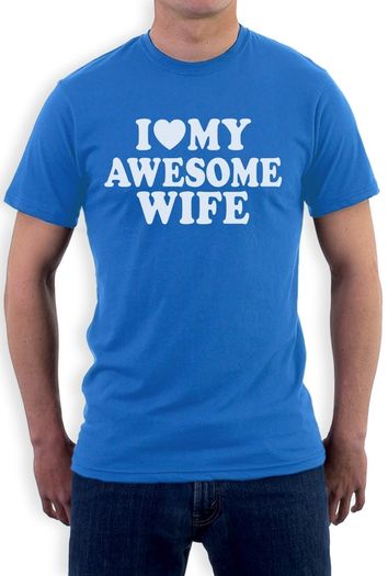 I Love My Awesome Wife T-shirt Tee Top Shirt