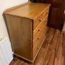 Chest of drawers and triple door wardrobe solid Image 7