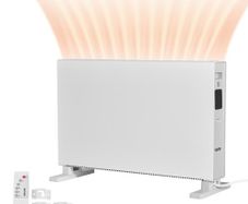 Convection Panel Heater, 2000W Electric Panel Space Heater with Remote & Touch Control, 3 Modes, 24H Timer, Stand or Wall Mount Design with Anti-Tipping & Overheat Protection for Home and Office