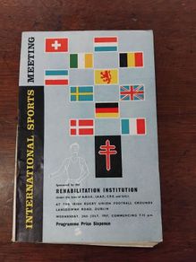 1957 Irish Athletic programme