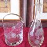 14 Piece Duiske Etched Wine Glasses, Ice Bucket And Decanter Set Image 2