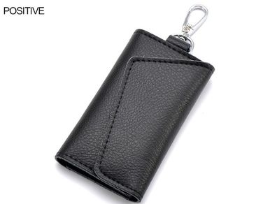 Leather Keychain Car Key Case Bag for Keys Organizer Money Card Holder Pouch