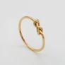 NEW 18k gold plated PRYA eternity knot ring in gift bag Image 2