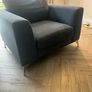 20E Navy blue sofa and 2 arm chairs Image 5