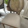 Dining table round 140cm with 6 rattan back chairs Image 5