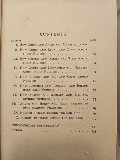 Number Stories Of Long Ago. By David Eugene Smith. First Edition Hardback In Good Condition.  See Photos For Same.