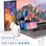 Compatible with Mac Book Pro/Air charger, USB-C power adapter, 110W laptop type-C fast charger, with 2m C-to-C cable, suitable for Mac Pro 16/14/13/15 inches, Mac Air 2022/2021/2020/2019/2018 Image 2