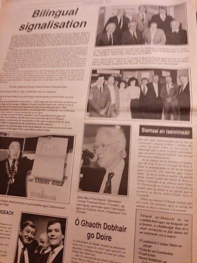 Vintage Gaeilge newspaper 1991