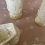 Vintage Belleek China Psir bud vases & Pair of Rowing boats Image 8