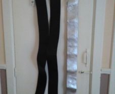 Black & Silver Wide Long Ladies Belts